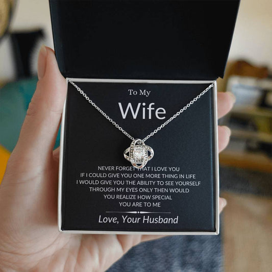 Gift For Spouse | Love Knot Necklace | Gift For Wife